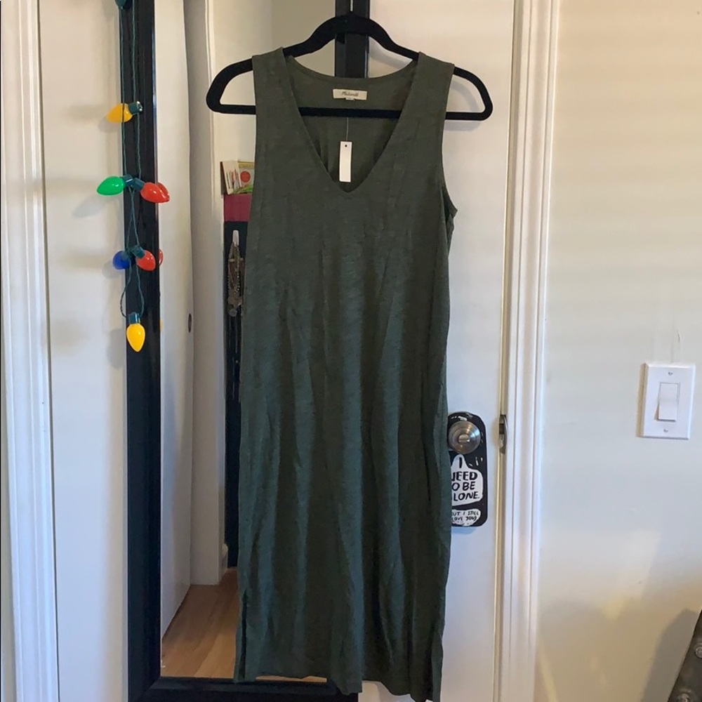 Madewell v-neck shirtdress
